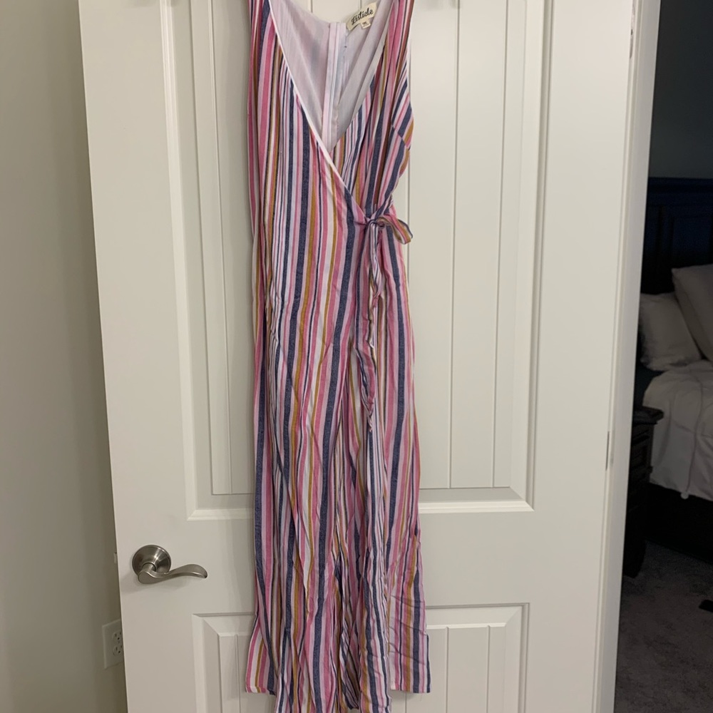Striped jumpsuit